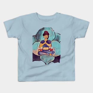 Yogi girl with a Fox Kids T-Shirt